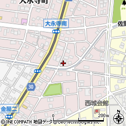 愛知県名古屋市守山区永森町242周辺の地図