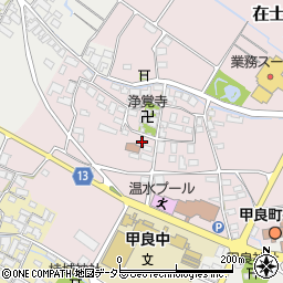 滋賀県甲良町（犬上郡）在士周辺の地図