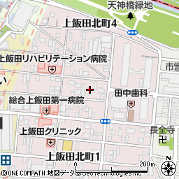 愛知県名古屋市北区上飯田北町周辺の地図