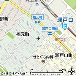 愛知県瀬戸市福元町69周辺の地図