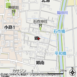 愛知県あま市石作郷周辺の地図