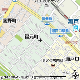 愛知県瀬戸市福元町98周辺の地図