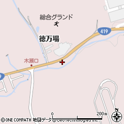 愛知県豊田市木瀬町徳万場周辺の地図
