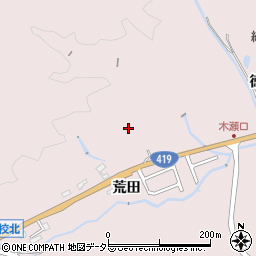 愛知県豊田市木瀬町荒田1155周辺の地図