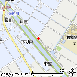 愛知県愛西市西川端町阿原周辺の地図