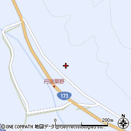 京都府船井郡京丹波町粟野中山周辺の地図