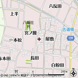 愛知県あま市古道屋敷309周辺の地図