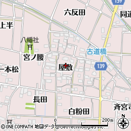 愛知県あま市古道屋敷297周辺の地図
