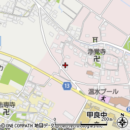 滋賀県犬上郡甲良町在士452周辺の地図