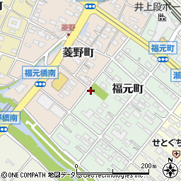 愛知県瀬戸市福元町117周辺の地図