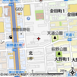愛知県名古屋市北区鳩岡町周辺の地図