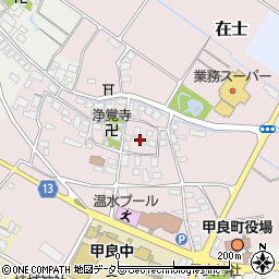 滋賀県犬上郡甲良町在士501周辺の地図