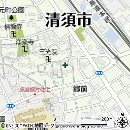愛知県清須市寺野元町周辺の地図
