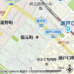 愛知県瀬戸市福元町64周辺の地図