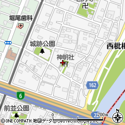 愛知県清須市西枇杷島町小田井周辺の地図