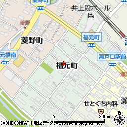 愛知県瀬戸市福元町110周辺の地図