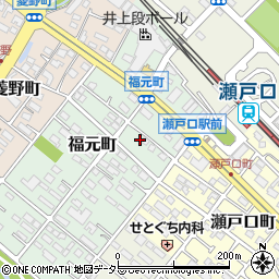 愛知県瀬戸市福元町66周辺の地図