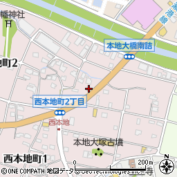 支留比亜瀬戸本地店周辺の地図