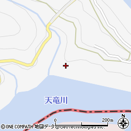 愛知県豊根村（北設楽郡）富山（アジメ）周辺の地図