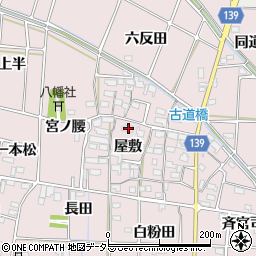 愛知県あま市古道屋敷269周辺の地図