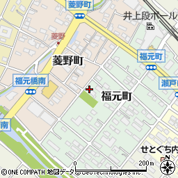 愛知県瀬戸市福元町115周辺の地図