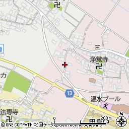 滋賀県犬上郡甲良町在士455周辺の地図