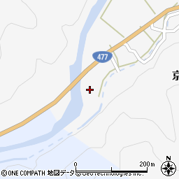 京都府京都市右京区京北上黒田町上農8周辺の地図