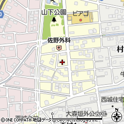 愛知県名古屋市守山区村合町周辺の地図
