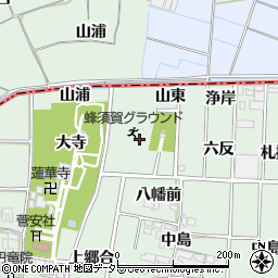 愛知県あま市蜂須賀山東周辺の地図