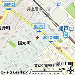 愛知県瀬戸市福元町38周辺の地図