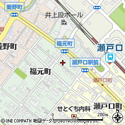 愛知県瀬戸市福元町38周辺の地図