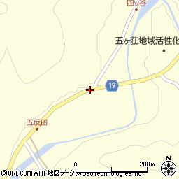 京都府南丹市日吉町四ツ谷大堰周辺の地図