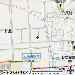 愛知県清須市上条周辺の地図
