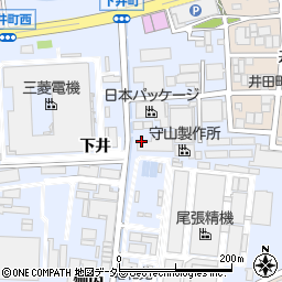 愛知県尾張旭市下井町下井周辺の地図