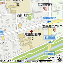 愛知県尾張旭市渋川町3丁目2-14周辺の地図