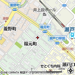 愛知県瀬戸市福元町58周辺の地図