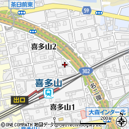 愛知県名古屋市守山区喜多山周辺の地図