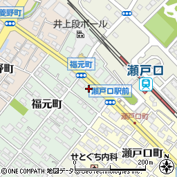 愛知県瀬戸市福元町34周辺の地図