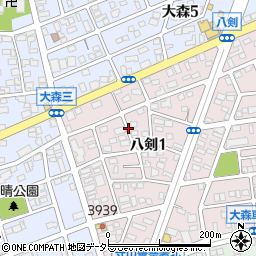 〒463-0022 愛知県名古屋市守山区八剣の地図