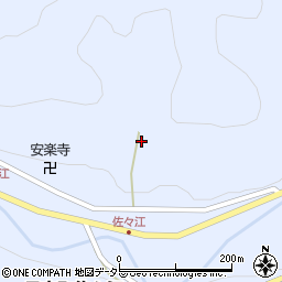 京都府南丹市日吉町佐々江大石谷周辺の地図