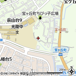 愛知県瀬戸市宝ケ丘町166周辺の地図