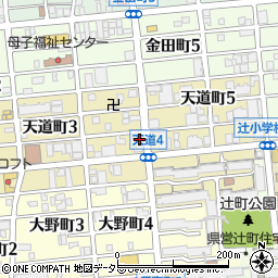 かわちどん 名古屋天道店周辺の地図