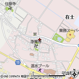 滋賀県犬上郡甲良町在士519周辺の地図