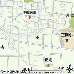 愛知県あま市二ツ寺屋敷215周辺の地図