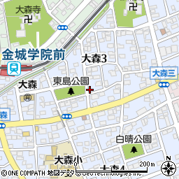 愛知県名古屋市守山区大森3丁目1601周辺の地図