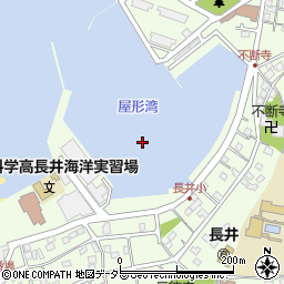 長井漁港周辺の地図