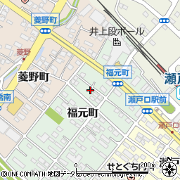 愛知県瀬戸市福元町56周辺の地図