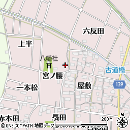 愛知県あま市古道屋敷265周辺の地図