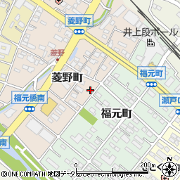 愛知県瀬戸市菱野町256-3周辺の地図