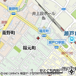 愛知県瀬戸市福元町40周辺の地図